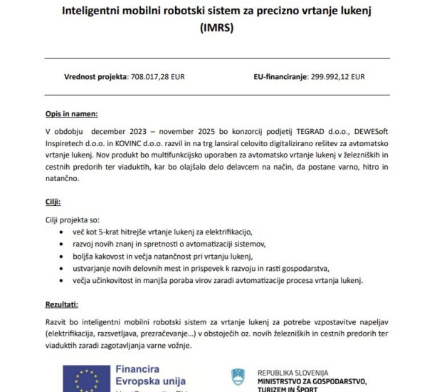 Inteligentni Mobilni Robotski Sistem